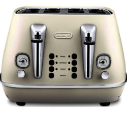 DELONGHI  Distinta CTI4003.W 4-Slice Toaster - White